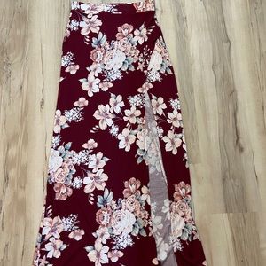 Charlotte Rousse Maxi Skirt with slit NWOT